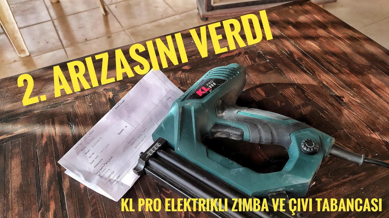 2. ARIZA :( KL PRO KL ZC 6041 E ZIMBA VE &Ccedil;İVİ &Ccedil;AKMA MAKİNASI 2. ARIZASINI VERDİ