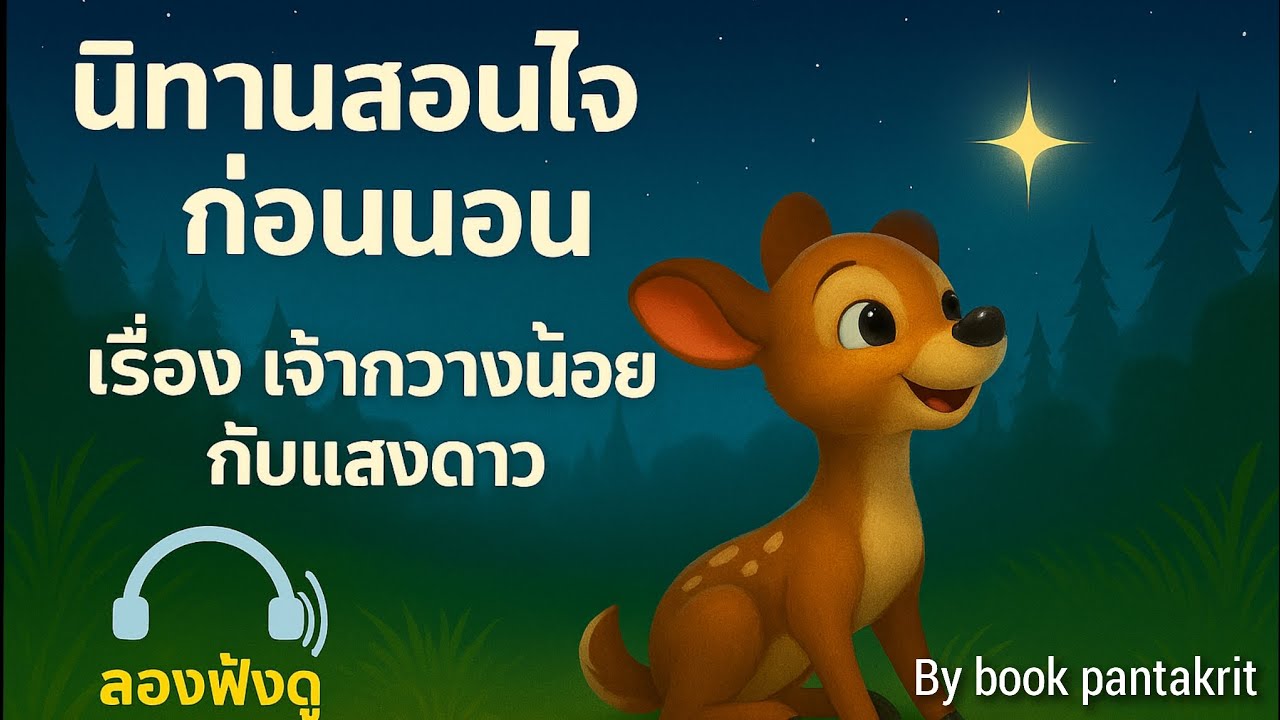 นิทานสอนใจก่อนนอน | เรื่อง เจ้ากวางน้อยกับแสงดาว | นิทานเด็ก ฟังเพลิน  