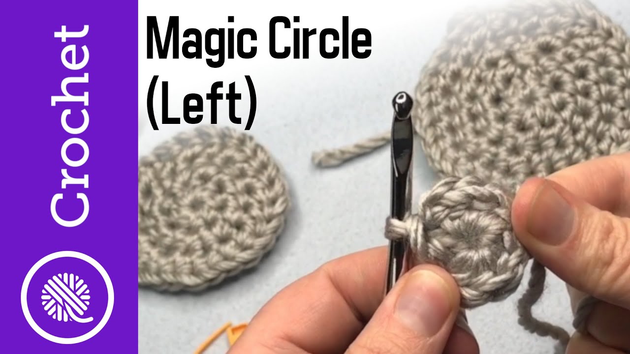 How to Crochet | Magic Circle (Left Handed) Make a Circle