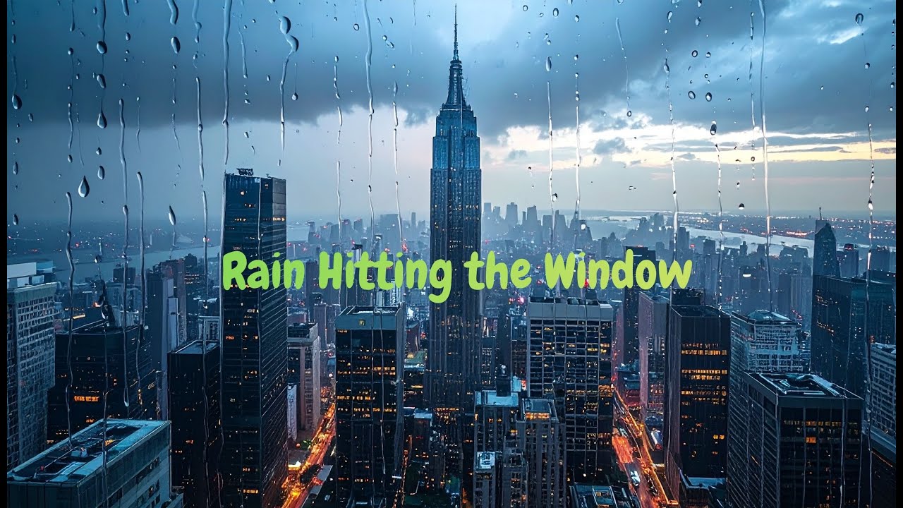 🌙🌧️ Rain Hitting the Window / Lluvia Cayendo sobre el Cristal