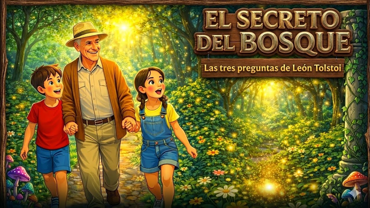 🤫El secreto del bosque. Inspirado en el cuento de León Tolstoi: Las tres preguntas.