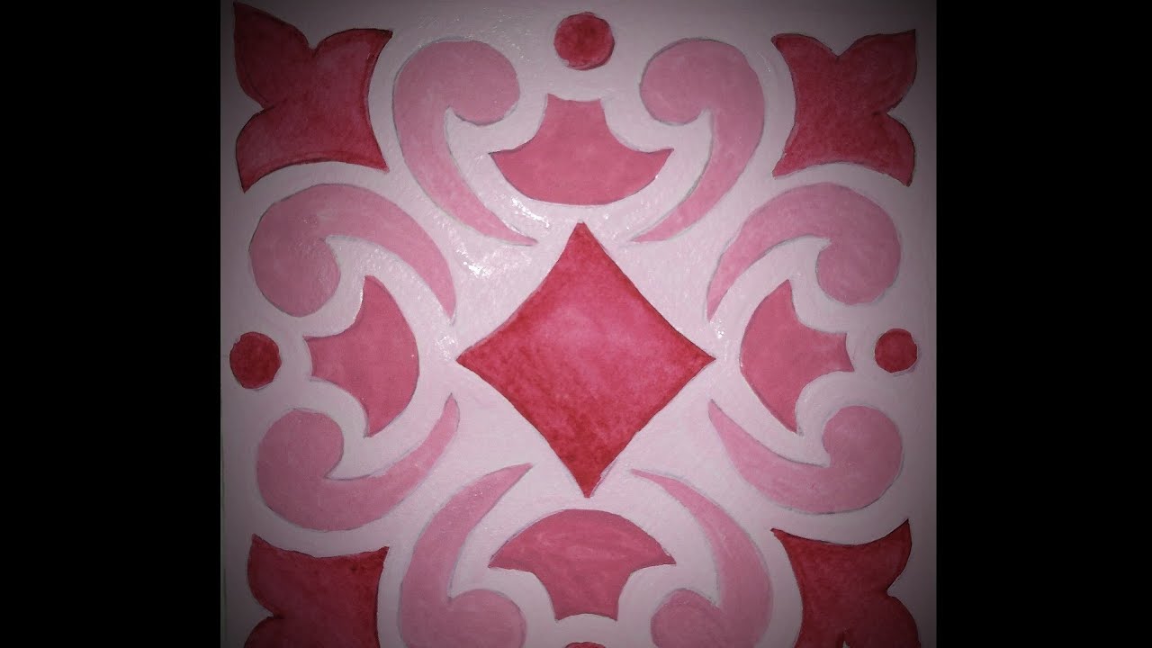 Tile design step by step .. for beginners