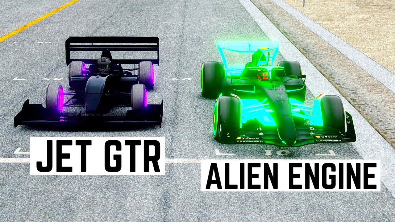 Formula JET Engine GTR vs Ferrari F1 X Alien Engine at Special Stage Route X