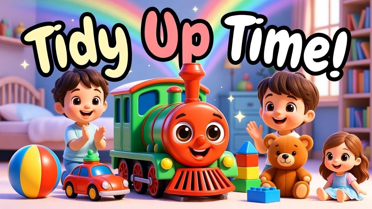 Tidy Up Train 🚂 | Fun Clean Up Song for Kids 