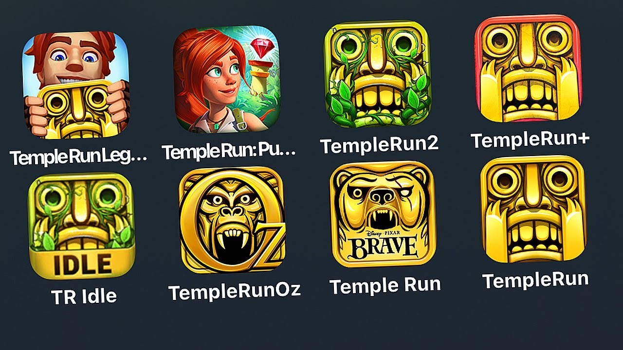 Temple Run: Legends,Puzzle Adventure,Temple Run 2,Idle Explorers,Temple Run: Oz,Temple Run: Brave