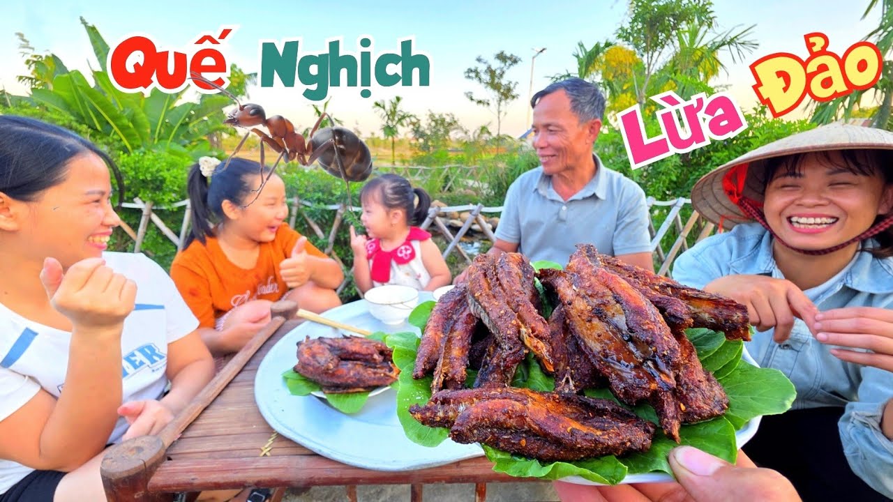 Quế Nghịch Đã L.ừ.a Dối Cả Làng Con Kiến Và Lần Đầu Ăn Thử Cá Dọn Bể 1 Nắng / Quế Nghịch
