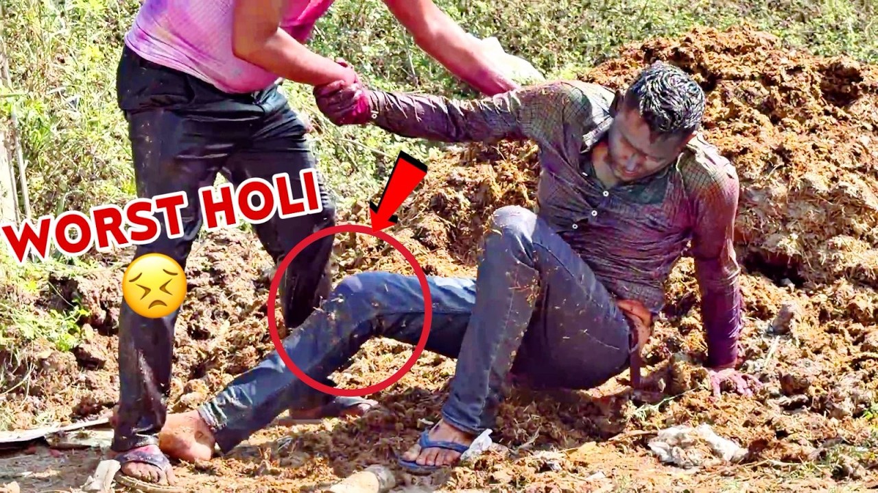 🦵 Holi पर पैर तोड़ दिया 😣 Full Badmashi in Indri 😡