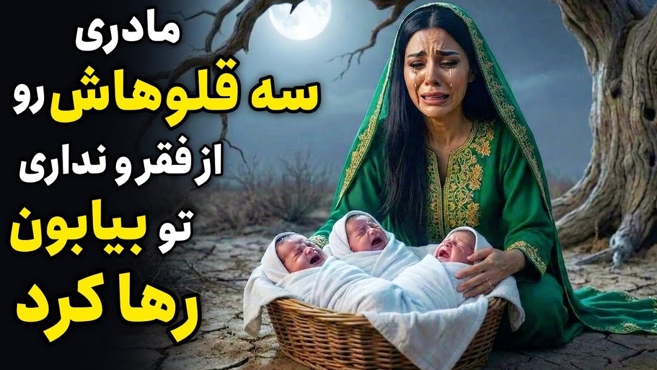مادری که سه قلوهاش رو تو بیابون رها کرد از بدبختی و فقر 😱چون طاقت مرگشون رو در آغوش خودش نداشت