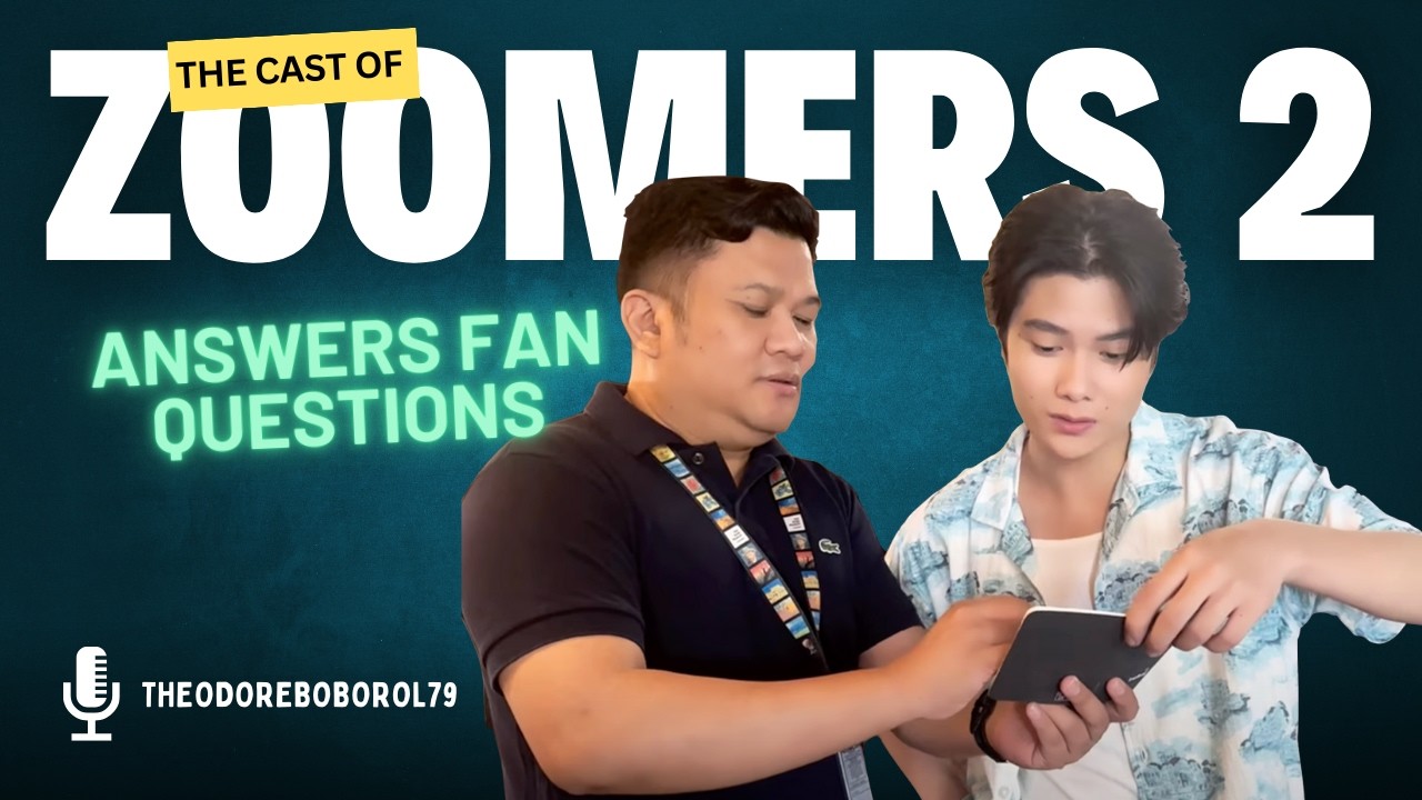 ZOOMERS SEASON 2 CAST ANSWER FAN QUESTIONS | Theodore Boborol