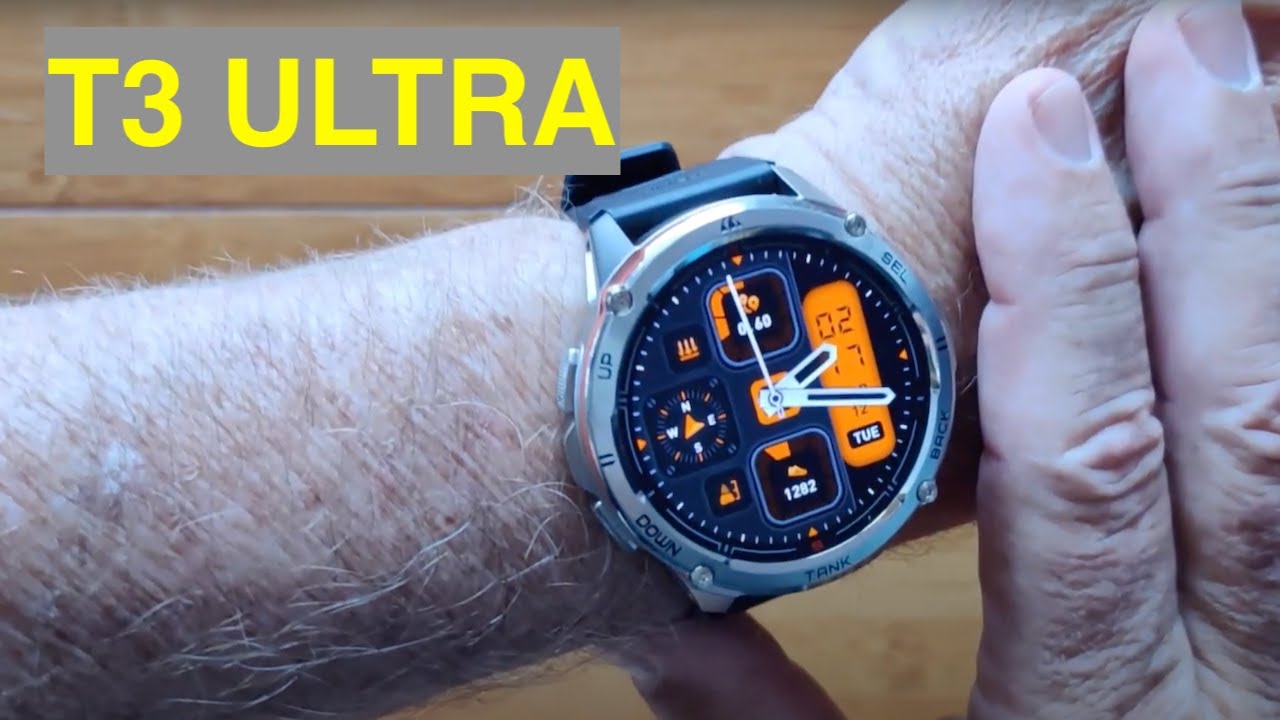 Kospet T3 ULTRA MIL-STD-810H AMOLED Always-On Ruggedized Smartwatch: Unboxing & 1st Look