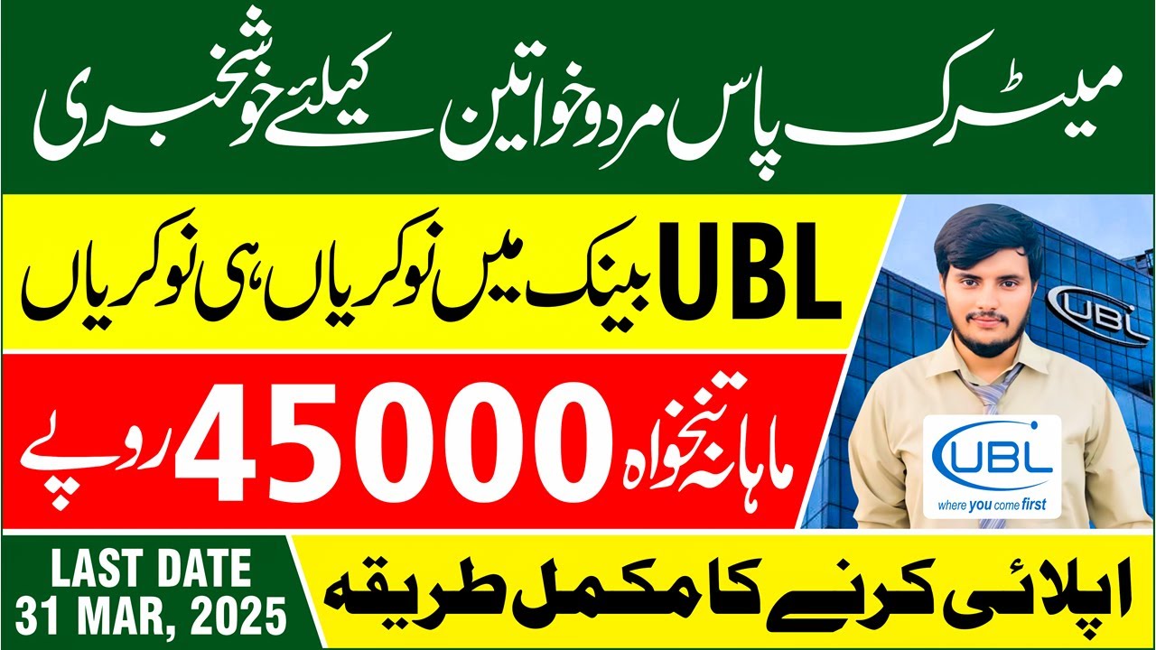 UBL Jobs 2025 in Pakistan | How To Apply For United Bank Limited Jobs