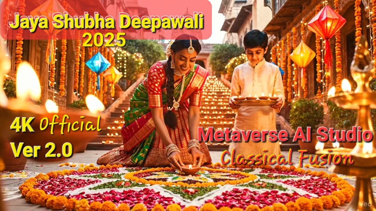 Jaya Shubha Deepawali Ver 2.0@MetaverseAIStudio #deepavali #song #telugu 