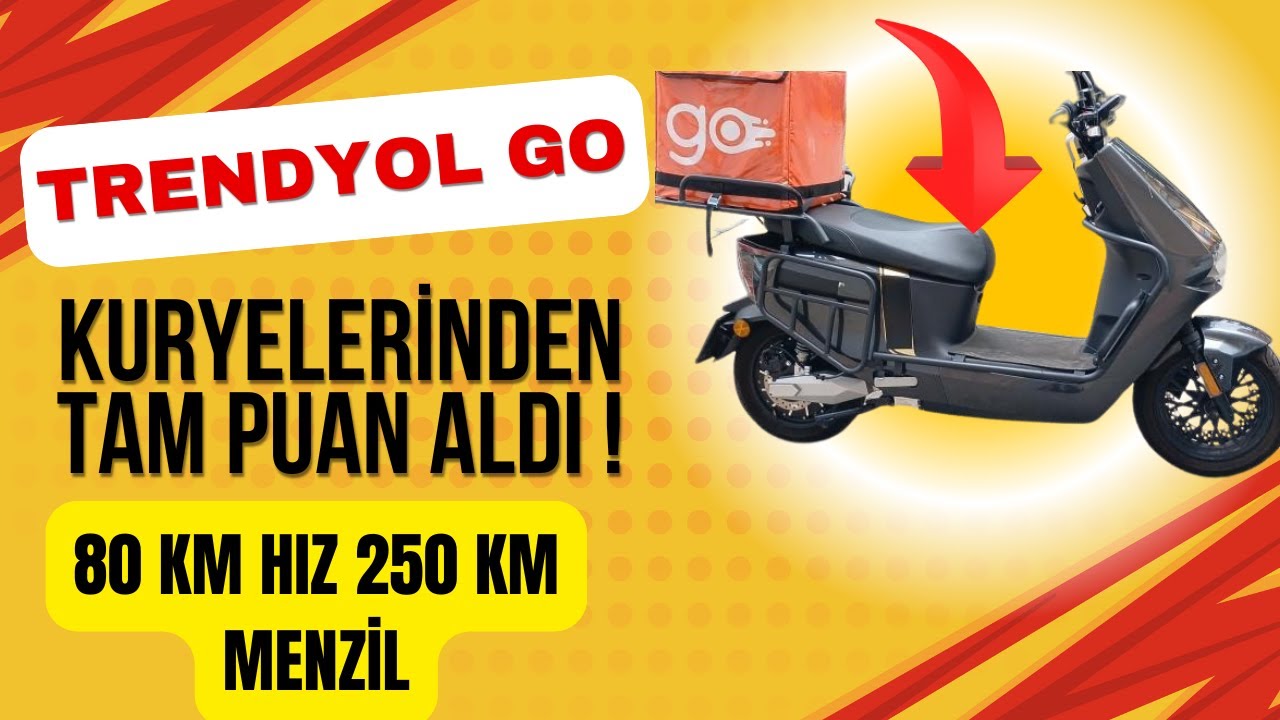 TRENDYOL GO KURYELERİNDEN TAM PUAN ALDI | ELEKTRİKLİ MOTOSİKLET