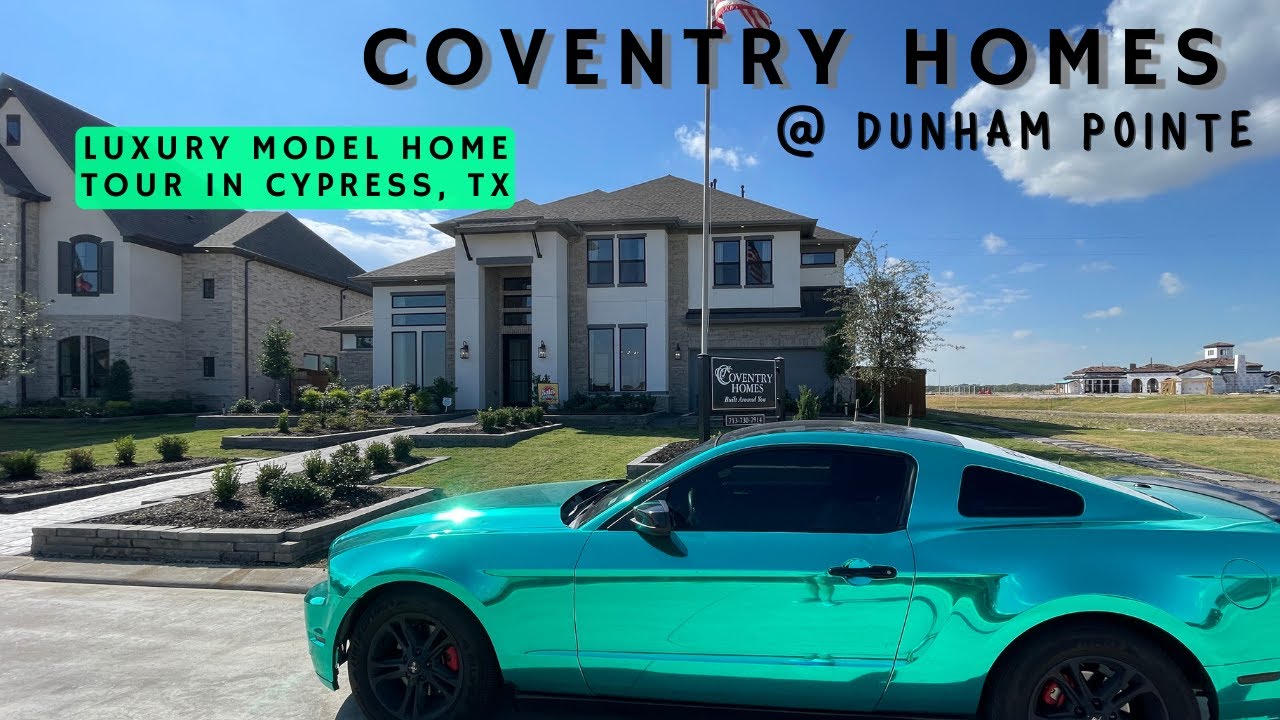 Coventry homes in Cypress, Texas! Dimmitt model home floorplan - Dunham Pointe - 5 Bed -3 car garage