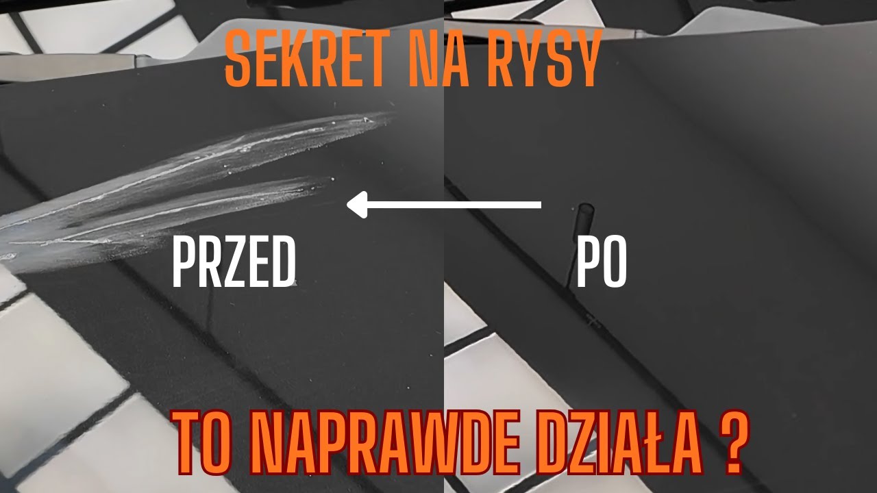 Ten prosty trik usuwa rysy! Zr&oacute;b to zanim pojedziesz do lakiernika !! Efekt WOW