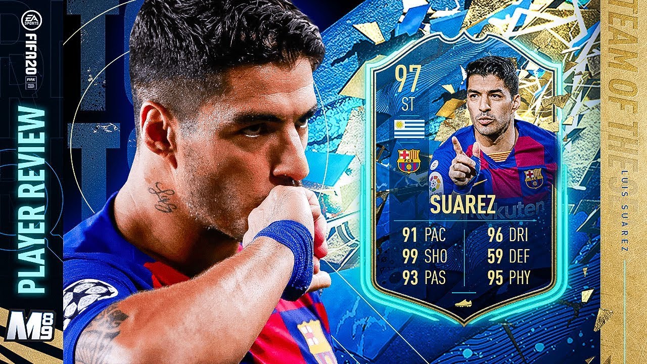TOTS SUAREZ PLAYER REVIEW | 97 TOTS SUAREZ REVIEW | FIFA 20 Ultimate Team