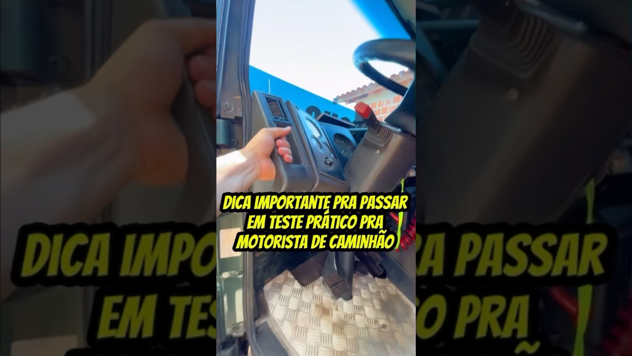 Dica Pra Passar em Teste Pr&aacute;tico Pra Motorista de Caminh&atilde;o #caminh&atilde;o #motorista