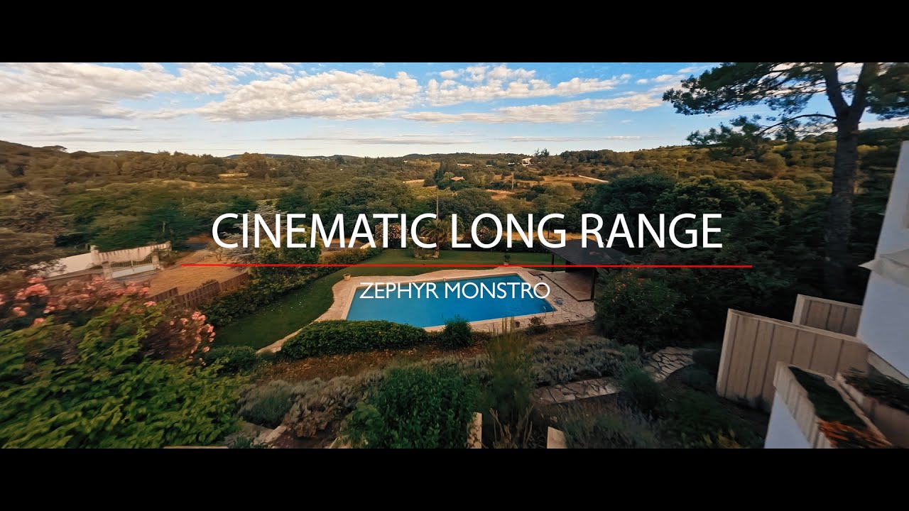 Cinematic Long Range flight with the Zephyr Monstro and the Hero9 on the sunshine