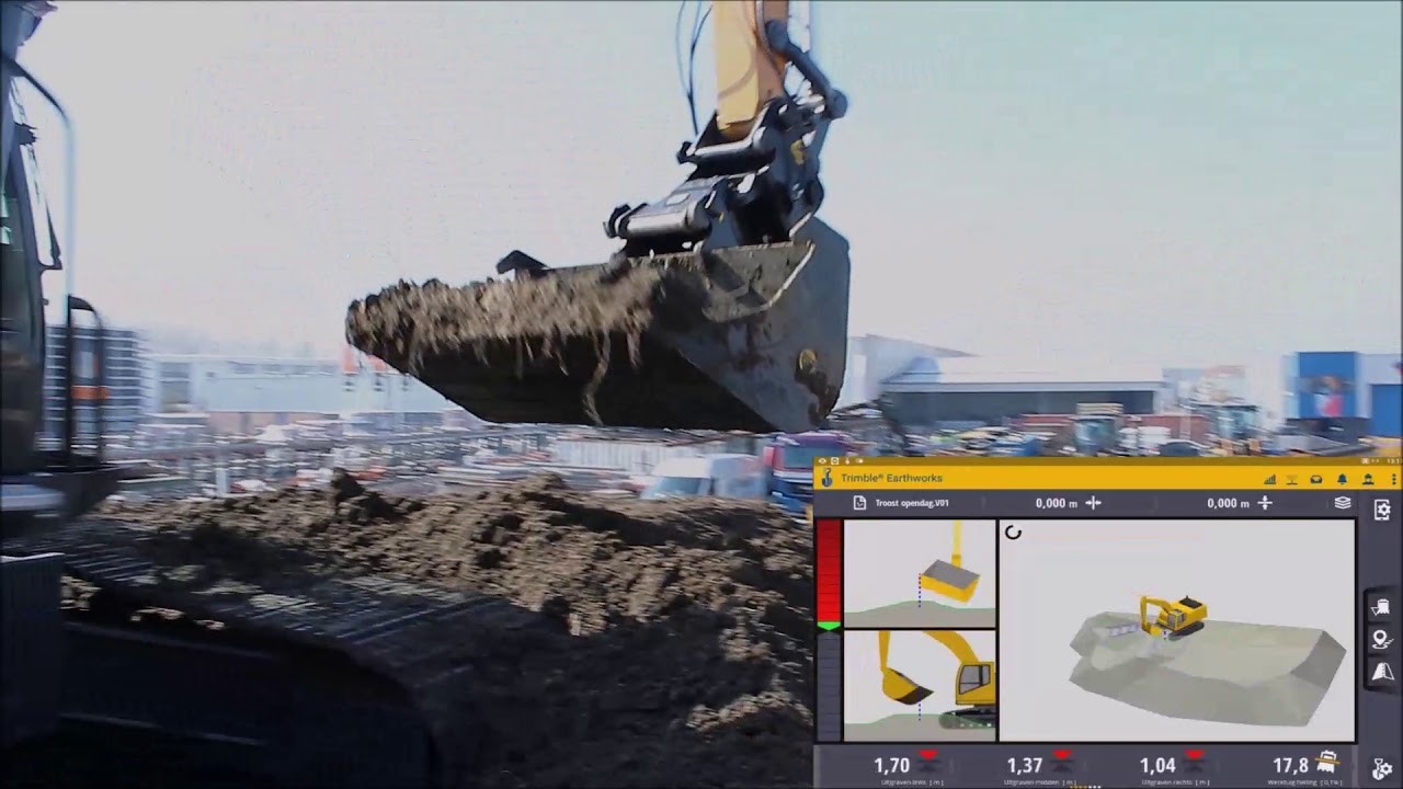 Nieuwe Graafmachines met Trimble GPS Systemen