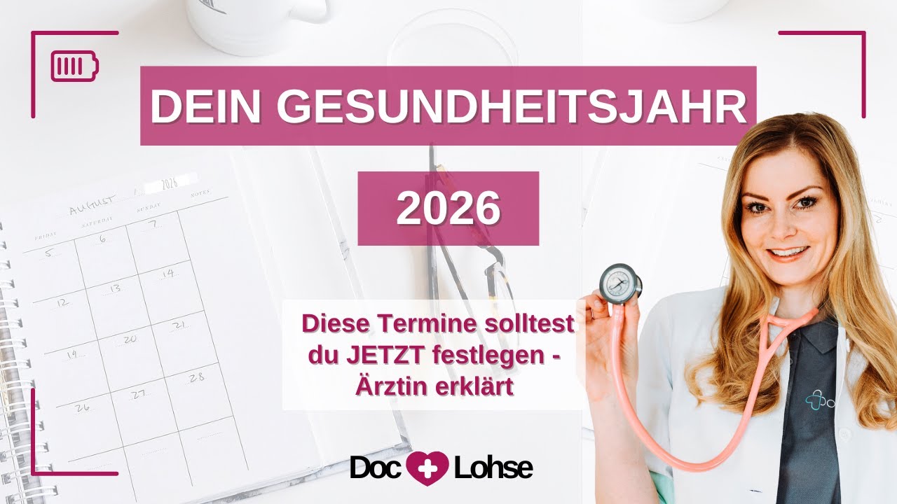 Dein Gesundheitsjahr 2026 – diese Termine solltest du JETZT festlegen