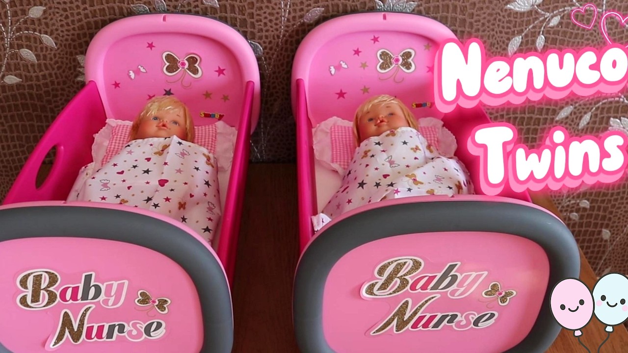 Lalki Nenuco Twins Boy i Girl &ndash; rozpakowywanie i zabawa w odgrywanie r&oacute;l | Pok&oacute;j dziecięcy dla lalek