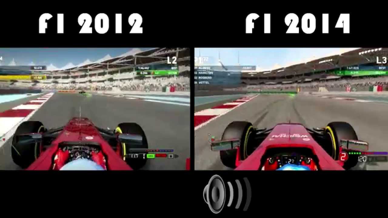 Codemasters F1 2012 vs. F1 2014 (PC) | Fernando Alonso - Yas Marina, Abu-Dhabi