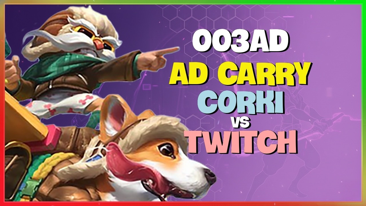 Rank 1 Corki : 003ad Cầm Corki HỦY DIỆT Rank Thách Đấu Với Kiting CỰC KHÉT - Vietsub