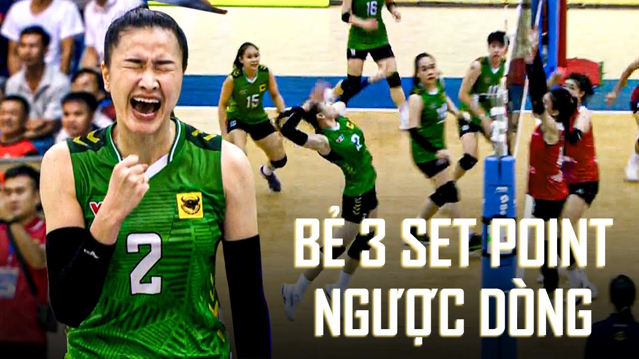 🔥Set đấu đỉnh cao Kim Thanh giúp Long An cứu 3 set point rồi ngược dòng Ninh Bình đến ngôi vô địch