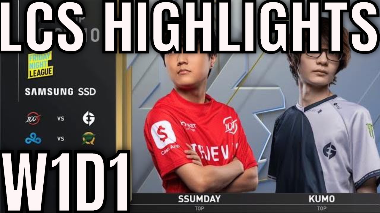 LCS Highlights ALL GAMES Week 1 Day 1 Summer 2020 100 vs EG, C9 vs FLY