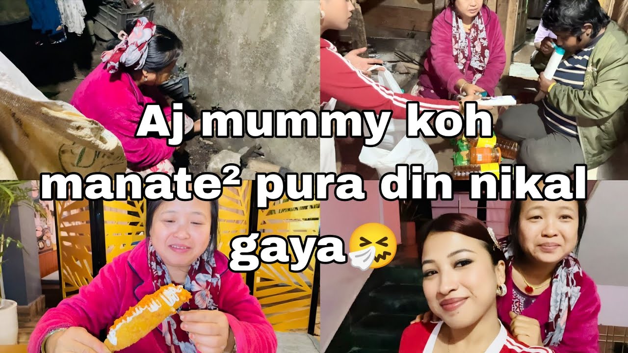 Aj mummy koh manate² pura din nikal gaya🤧