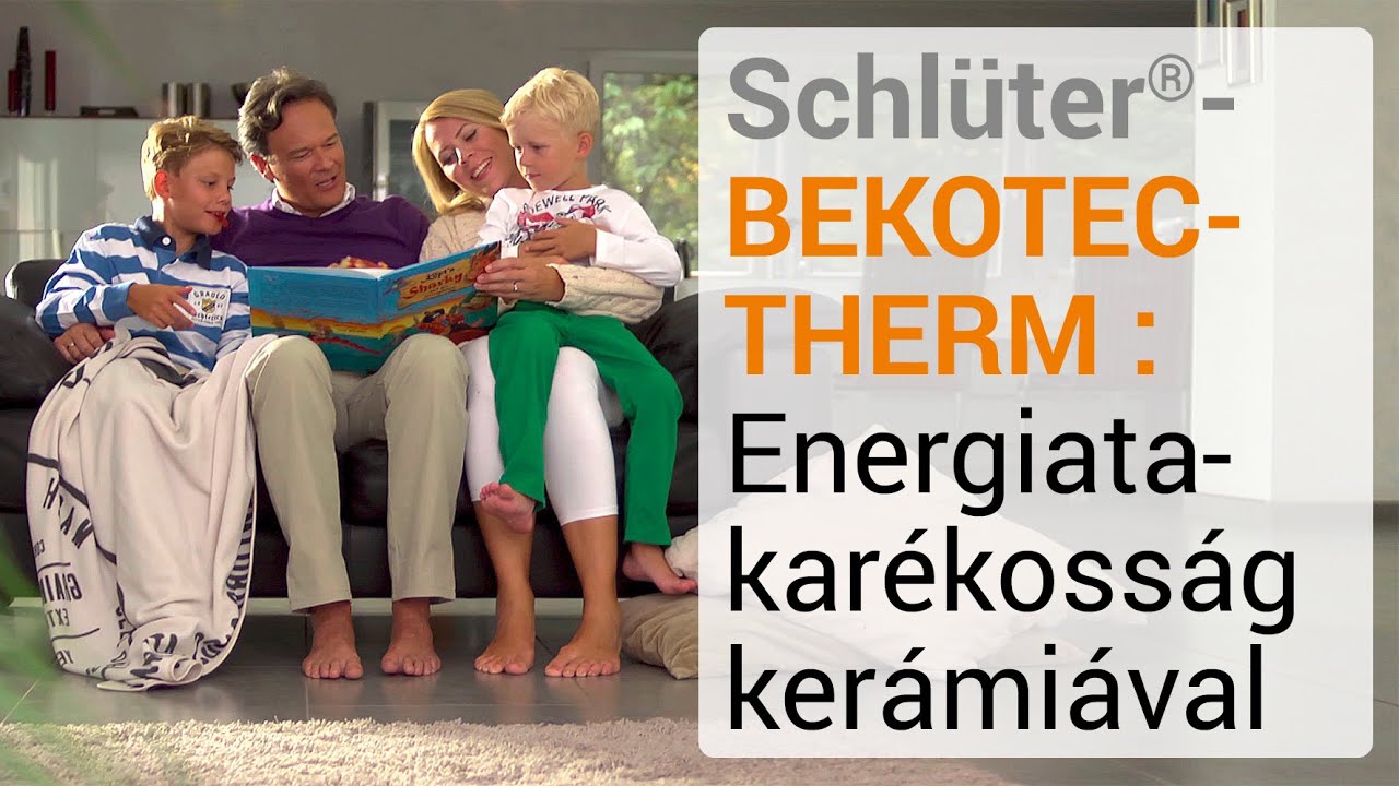 Schlüter®-BEKOTEC-THERM: Energiatakarékosság kerámiával