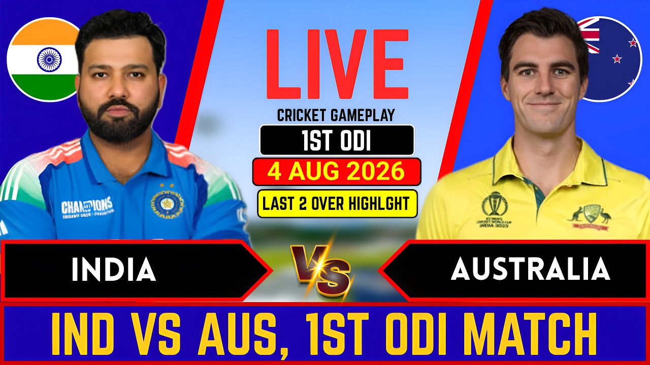 India vs Australia 1st ODI Match l IND vs AUS Live Score and commentary, Last 2 Over Highlights