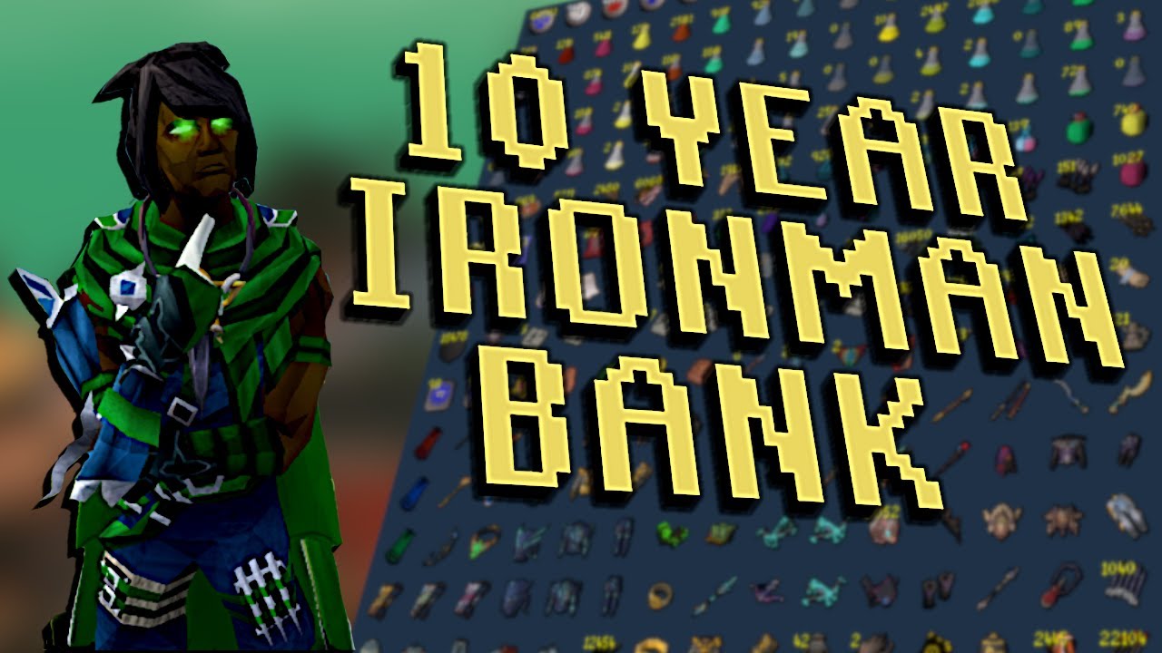 Ironman Bank (27.5B) - End Of 2024 (10 Years Of Ironman) #runescape