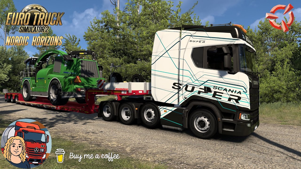 Euro Truck Simulator 2 (1.58 Beta) Scania Super Next Gen by SCS Delivery to Finland + DLC's & Mods