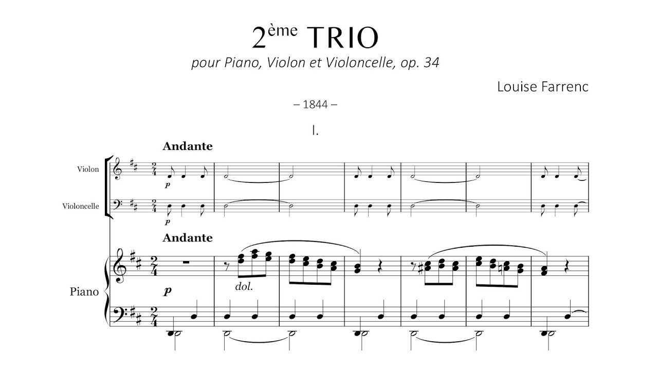 Louise Farrenc – Piano Trio No.2, in D minor