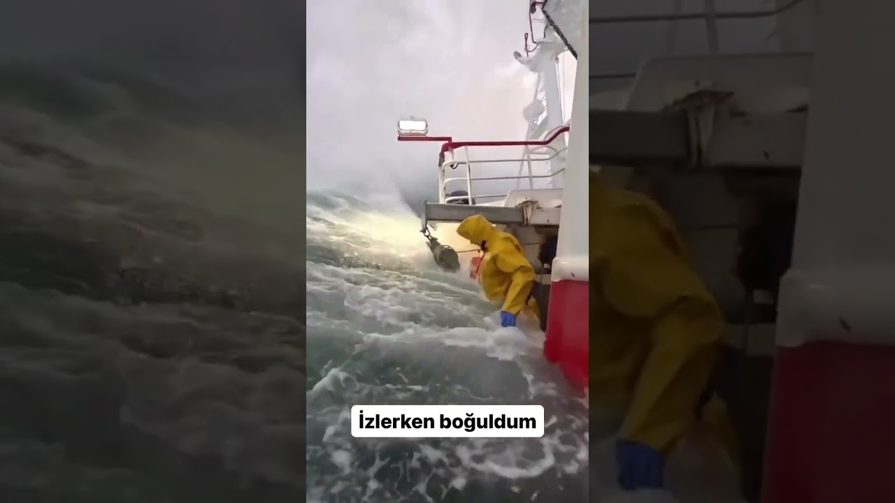 Hır&ccedil;ın dalgalar #deniz #dalga #m&uuml;cadele #denizcilik #shortsviral