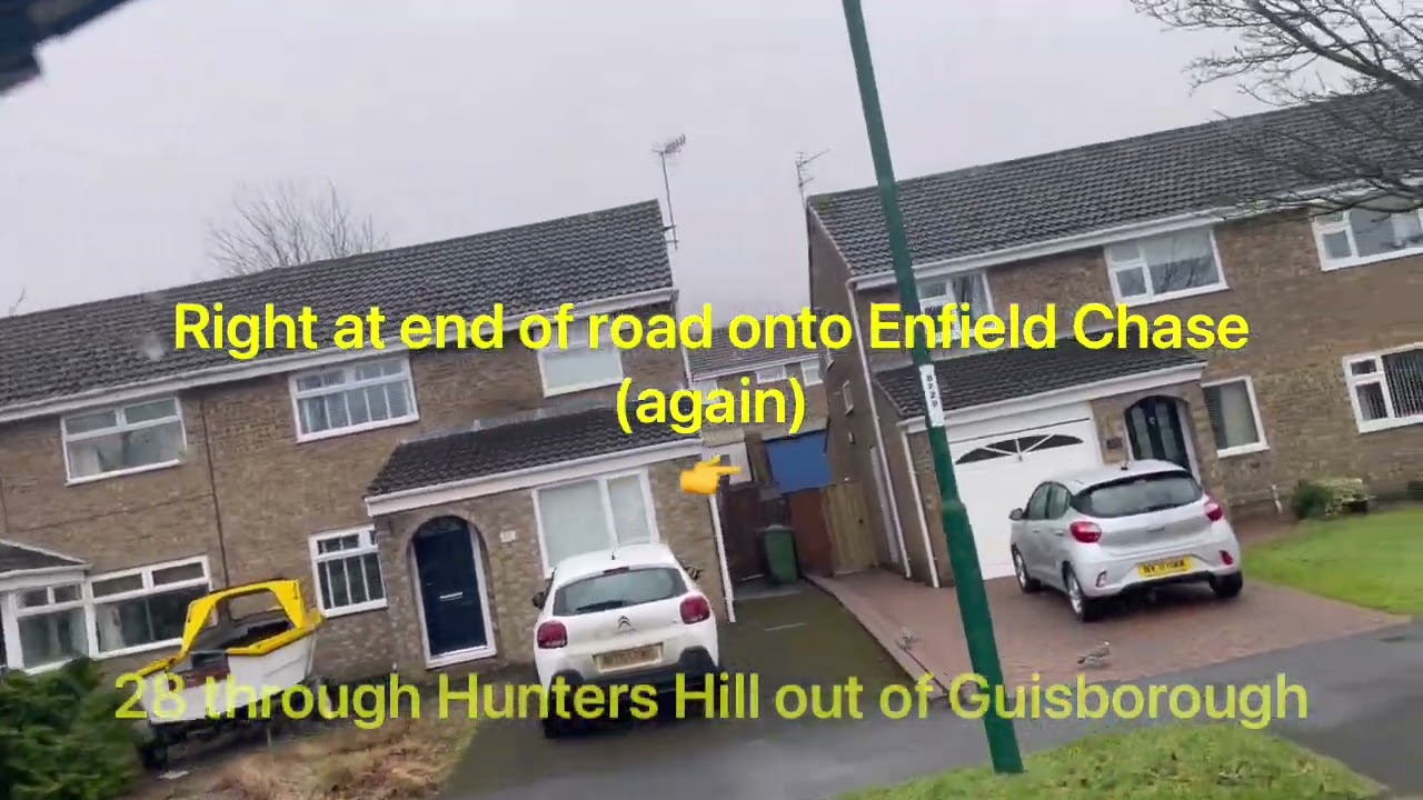 Service 28- Through Hunters Hill toward Middlesbrough