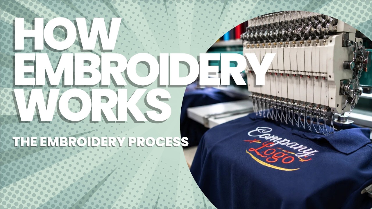 How Custom Clothing Embroidery Works |  Embroidery process Explained