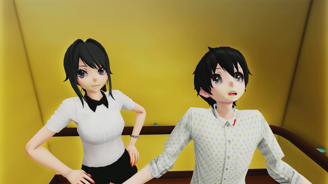 【MMD X YANDERE SIMULATOR】Elevator Trouble