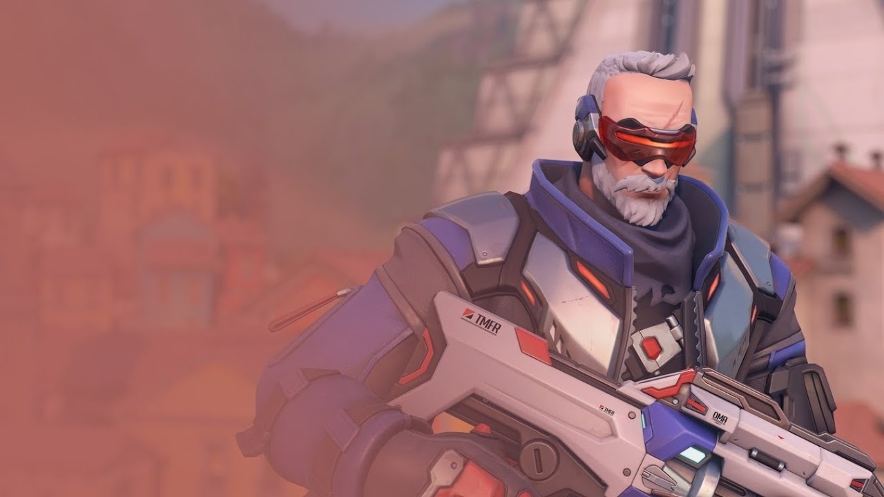 Jogando de Soldado 76 (Dano) DERROTA - Overwatch 