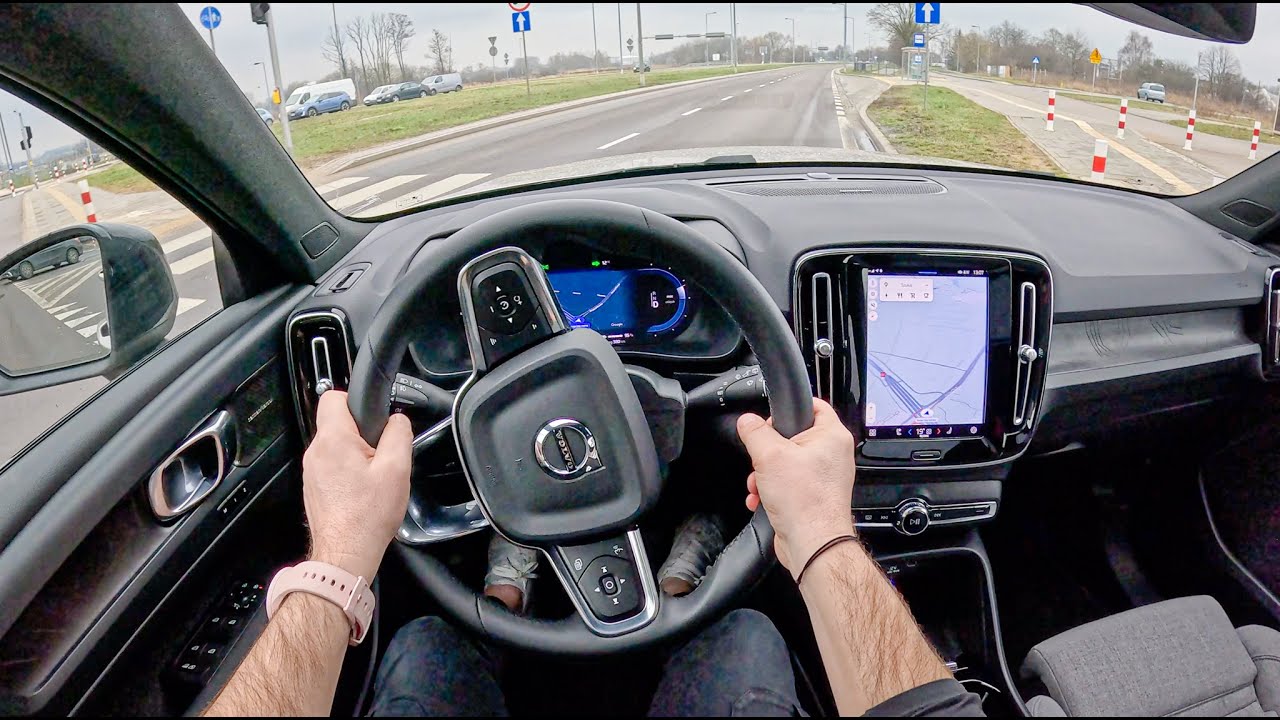 NEW Volvo XC40 Recharge 2024 [TWIN 408hp] |0-100| POV Test Drive #2008 Joe Black