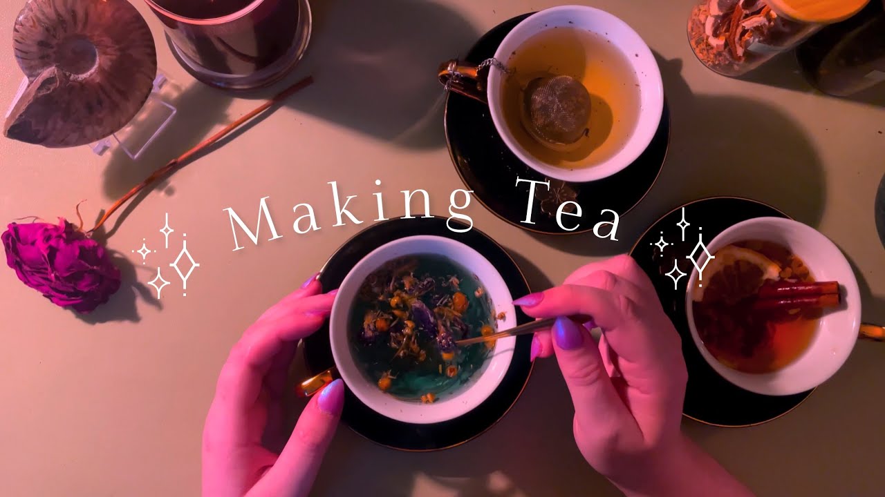 Trying Different Tea Blends ASMR 🫖🍃