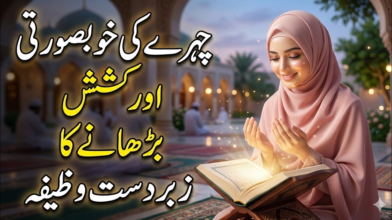 چہرے کی خوبصورتی کا طاقتور وظیفہ | face beauty wazifa #BeautyWazifa#IslamicWazifa#NooraniChehra