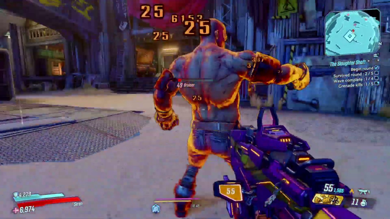 The Slaughter Shaft Circle of Slaughter - All 5 Rounds Solo - Borderlands 3
