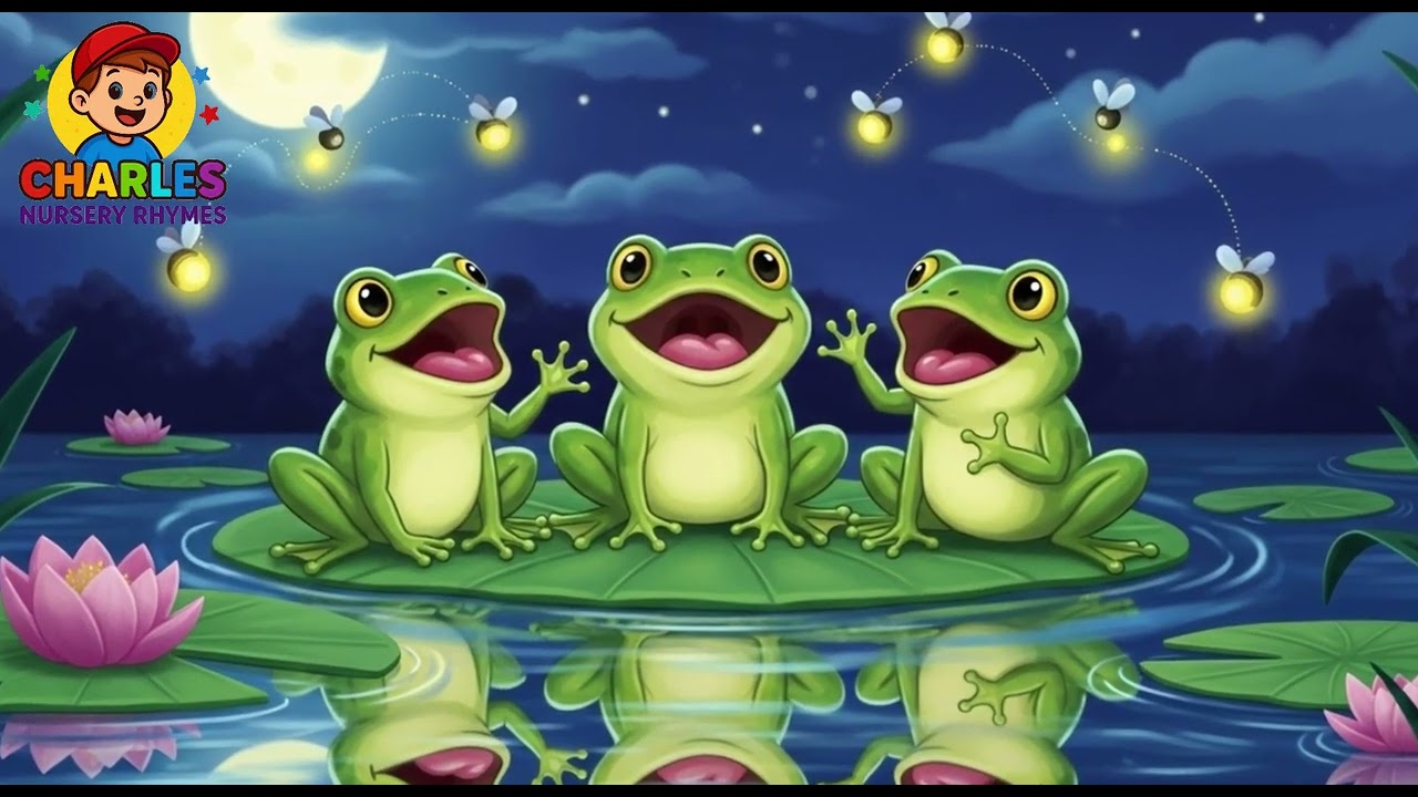Five Little Speckled Frogs 🐸 Counting Song for Kids Charles Nursery Rhymes