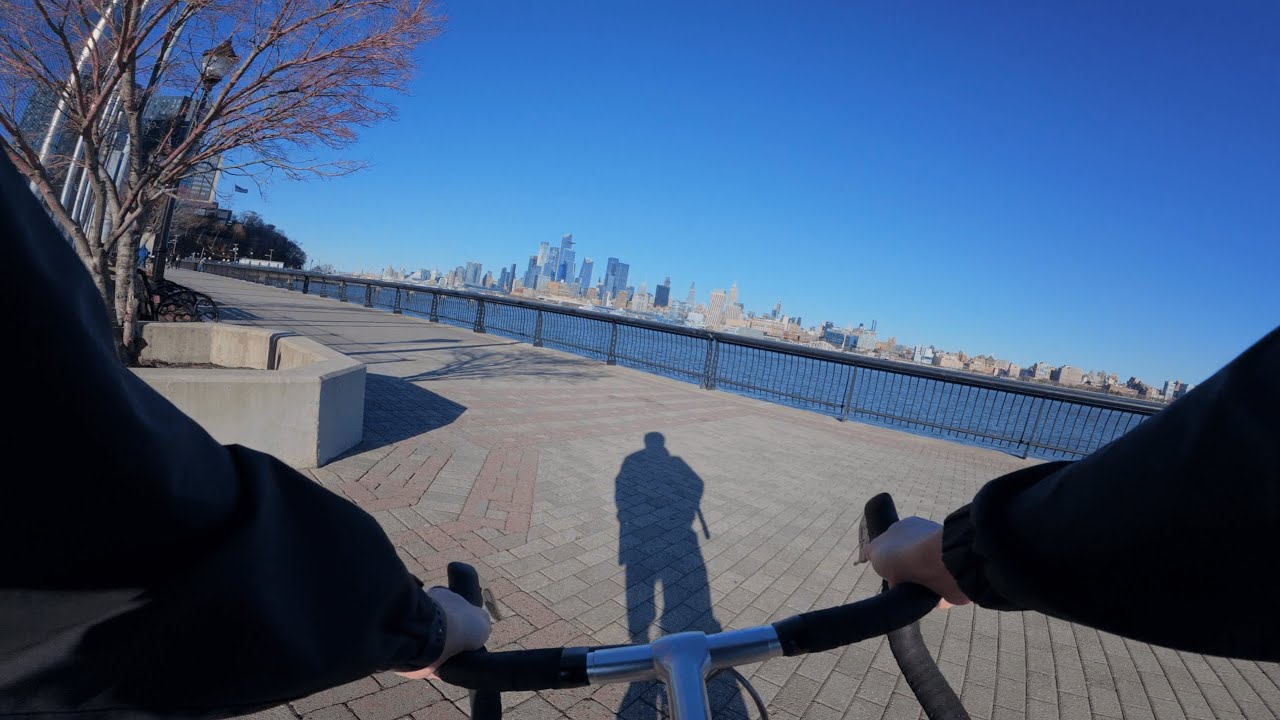 spring cycling along the hudson river