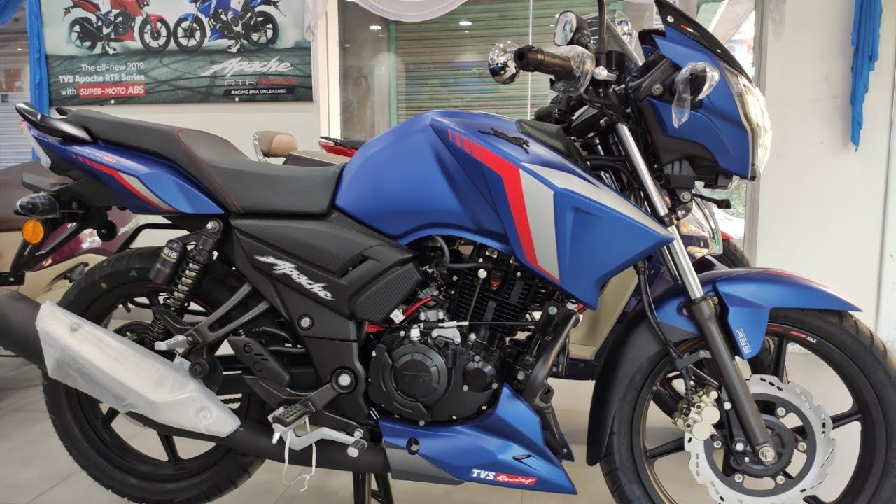 2020 BS6 TVS Apache RTR 160 2V Fi ModeL Full Review With Exhaust Sound,Matte Blue Colour, New Update