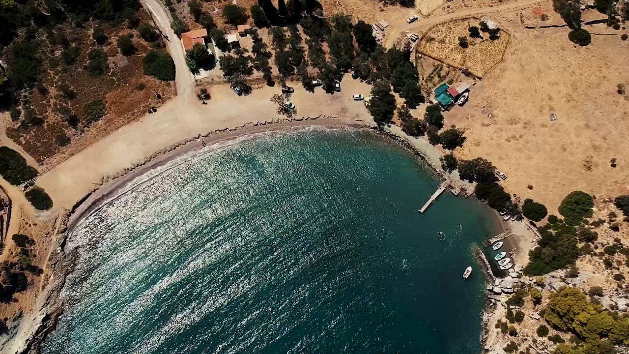 dji spark drone cinematic. Poros island Greece 2019