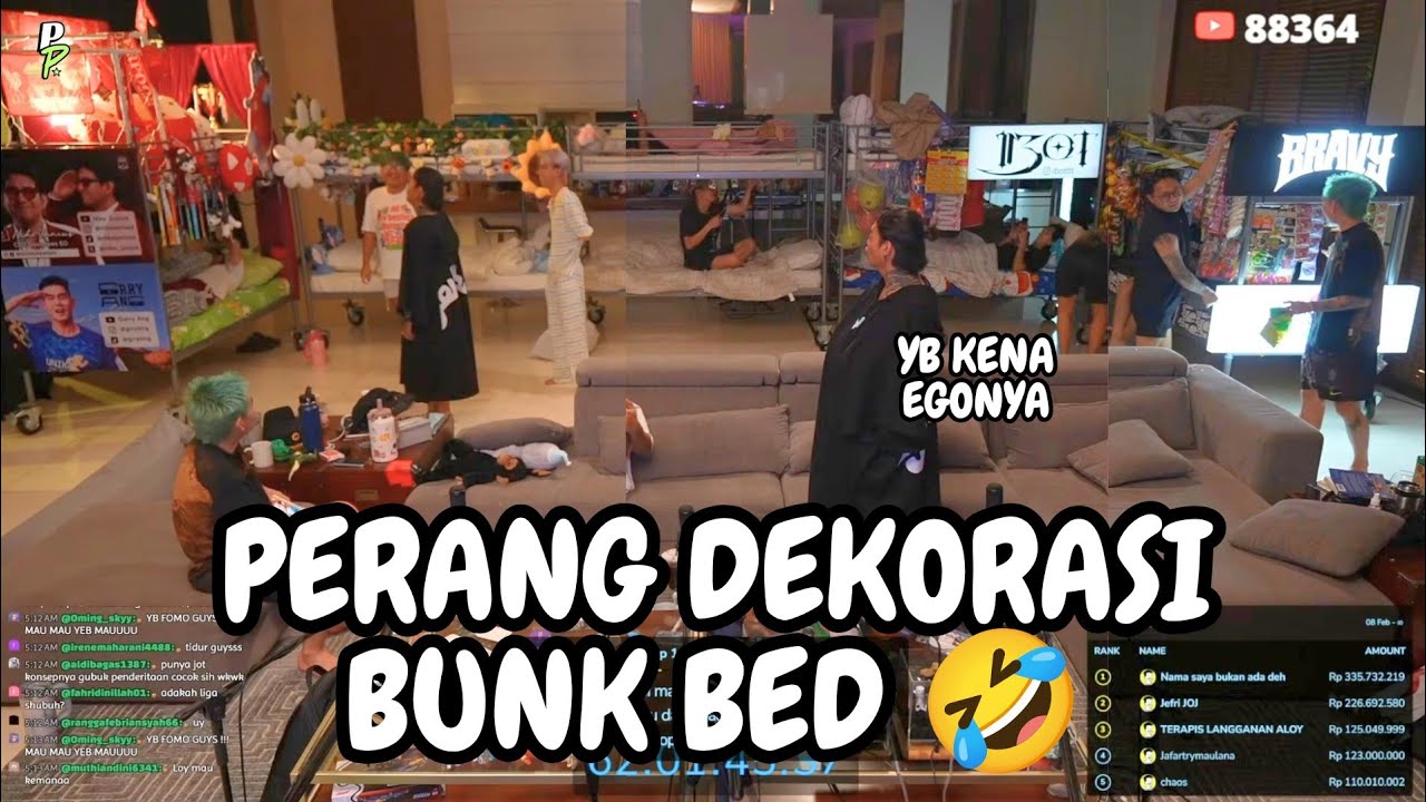 PERANG DEKORASI BUNK BED (AAA CLAN) #mahadev #aaaclan #yb 