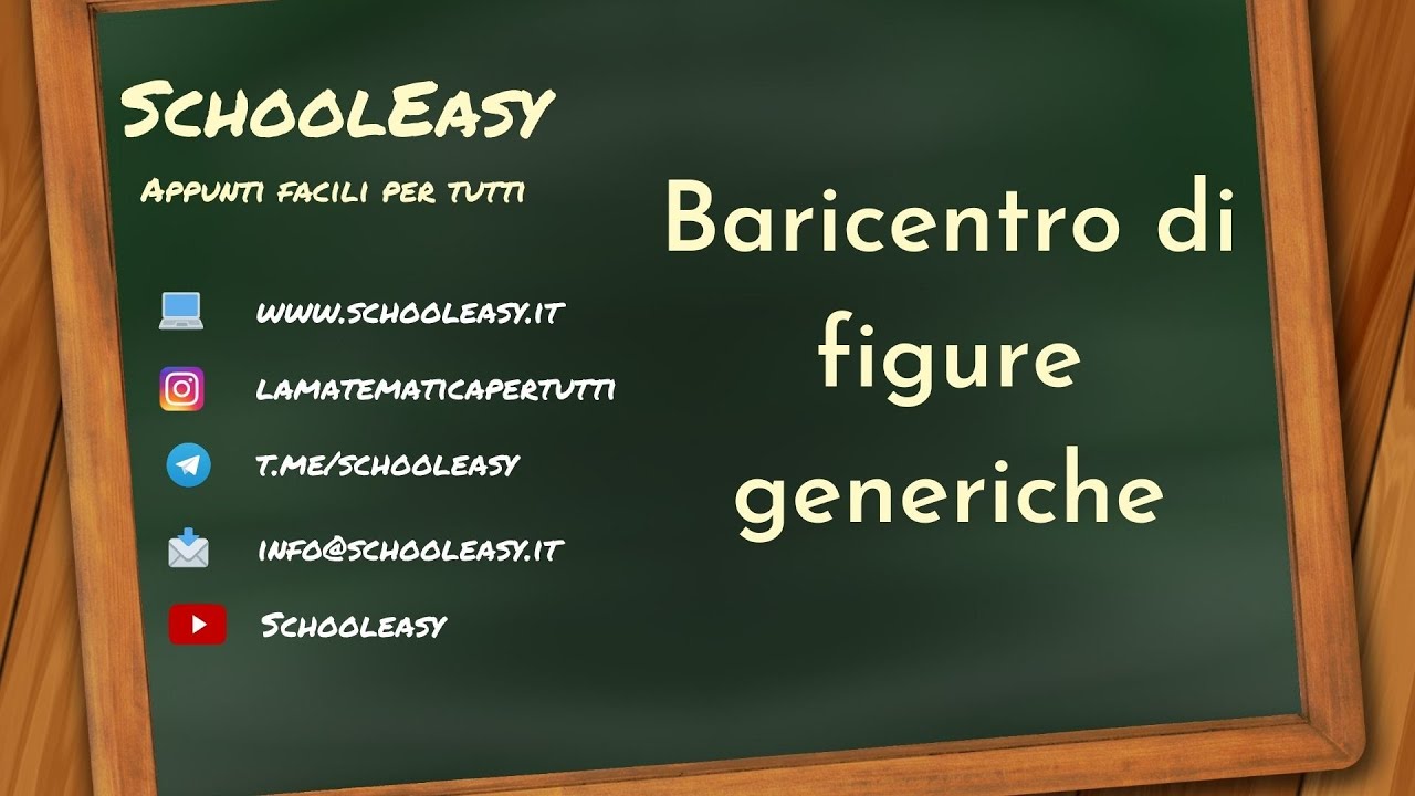 Baricentro di figure piane: Esercizio 1